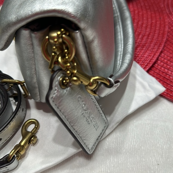 Coach Pillow Tabby Mini in Silver - Picture 4 of 8